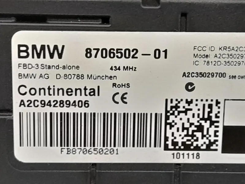 Centralina Elettronica AC Bmw Serie 2 F22 Coupe 2014