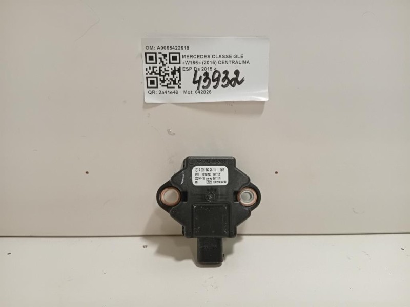 Centralina ESP A0065422618 Mercedes Classe GLE W166 2015