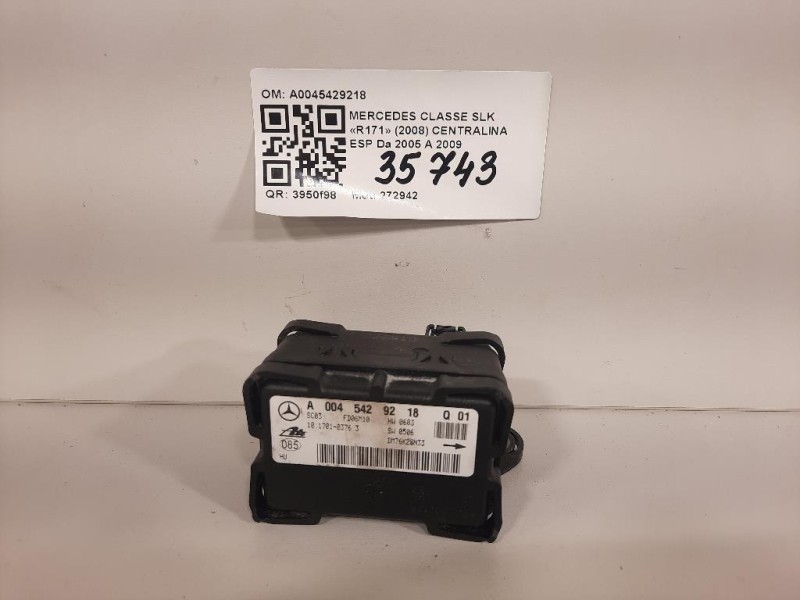 Centralina ESP A0045429218 Mercedes Classe SLK R171 2008