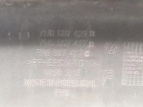 Paraurti POST 7N0807421B Volkswagen Sharan IV 2010