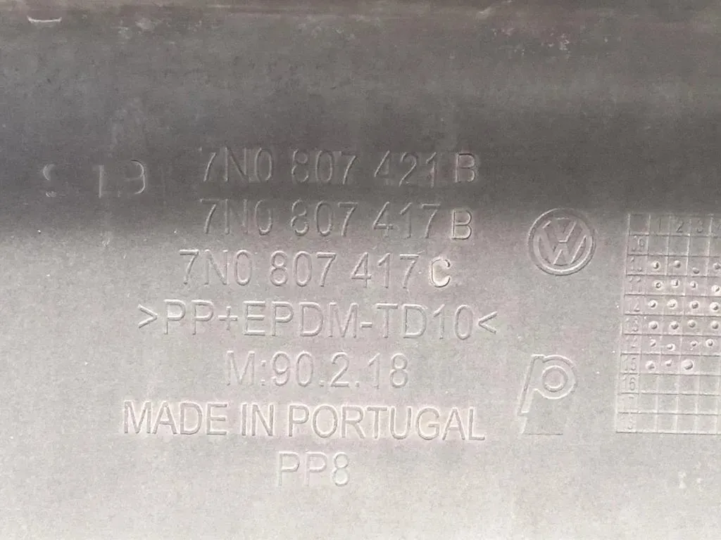 Paraurti POST 7N0807421B Volkswagen Sharan IV 2010