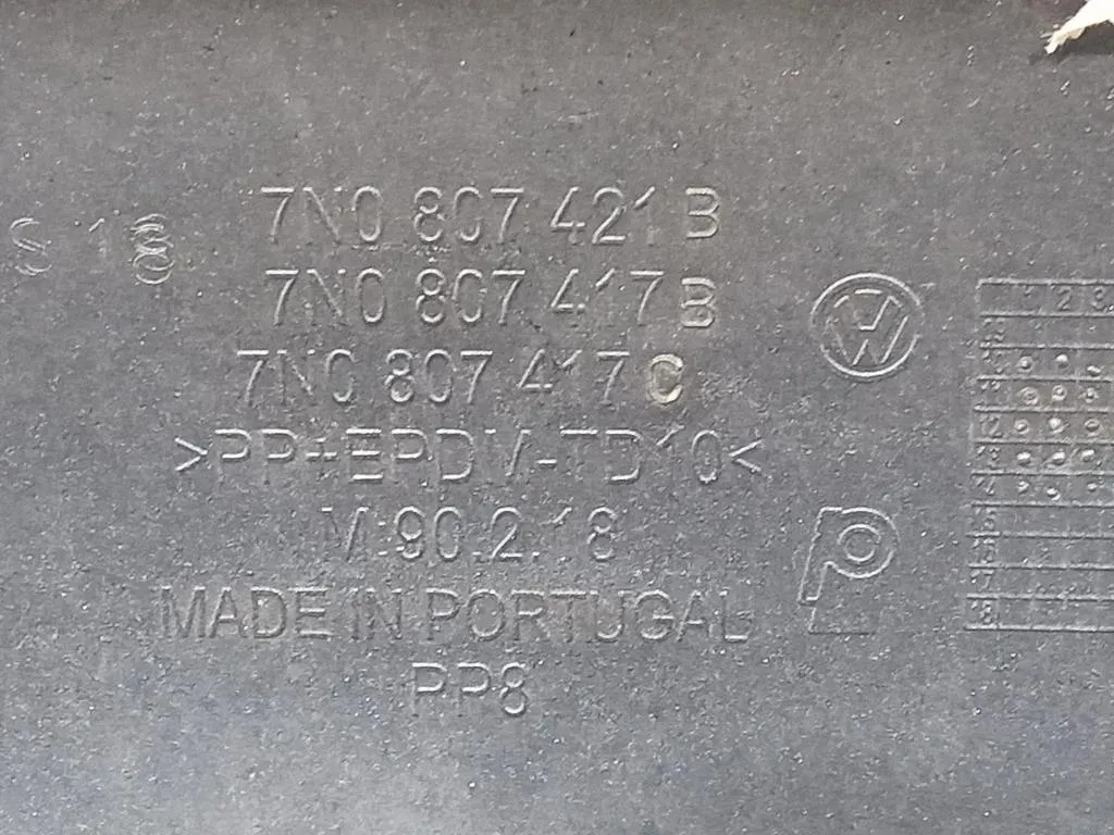 Paraurti POST 7E0807421B 7N0807417B Volkswagen Sharan IV 2010