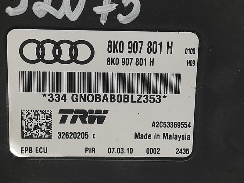 Centralina Freno A MANO 8L0 907 801 H Audi A4 8K5 Avant 2012