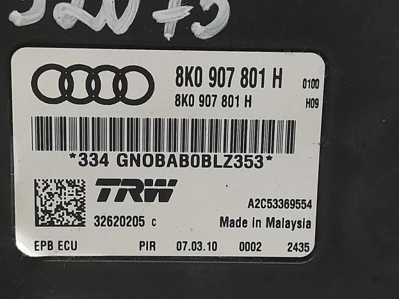 Centralina Freno A MANO 8L0 907 801 H Audi A4 8K5 Avant 2012