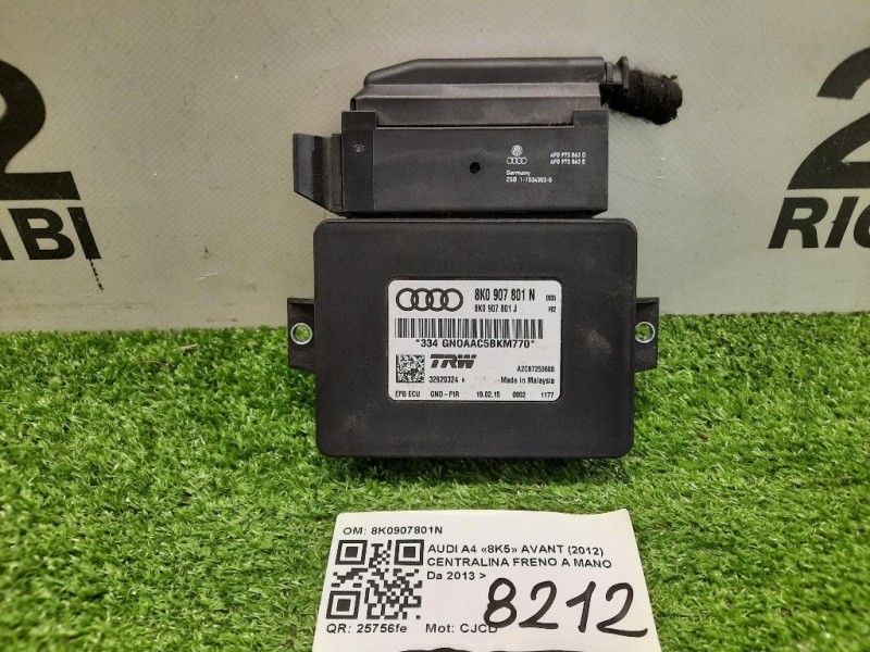 Centralina Freno A MANO 8K0907801N Audi A4 8K5 Avant 2012
