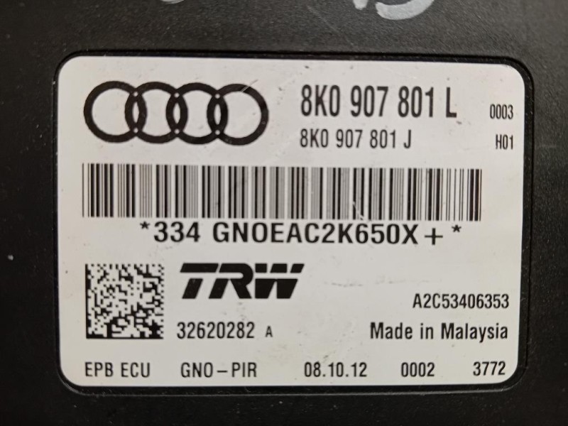Centralina Freno A MANO 8K0 907 801 L Audi Q5 8RB 2012