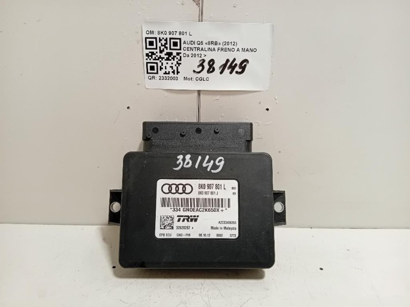 Centralina Freno A MANO 8K0 907 801 L Audi Q5 8RB 2012