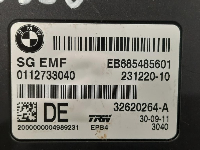 Centralina Freno A MANO EB685485601 Bmw Serie 5 F10 Berlina 2010