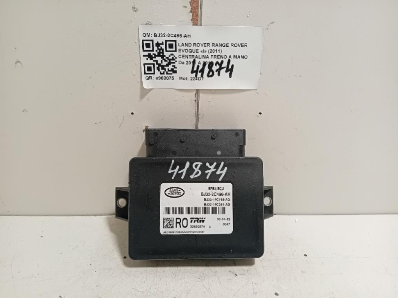 Centralina Freno A MANO BJ32-2C496-AH Land Rover Range Rover Evoque I 2011