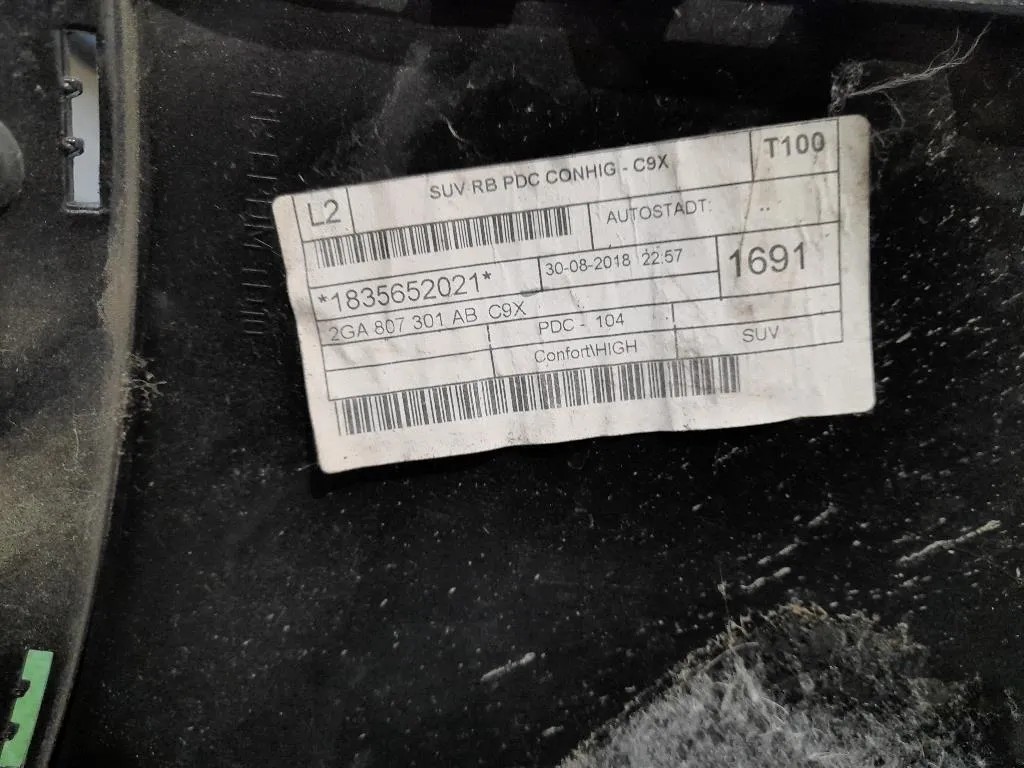 Paraurti POST NUDO 2GA807301AB Volkswagen T-roc 2017