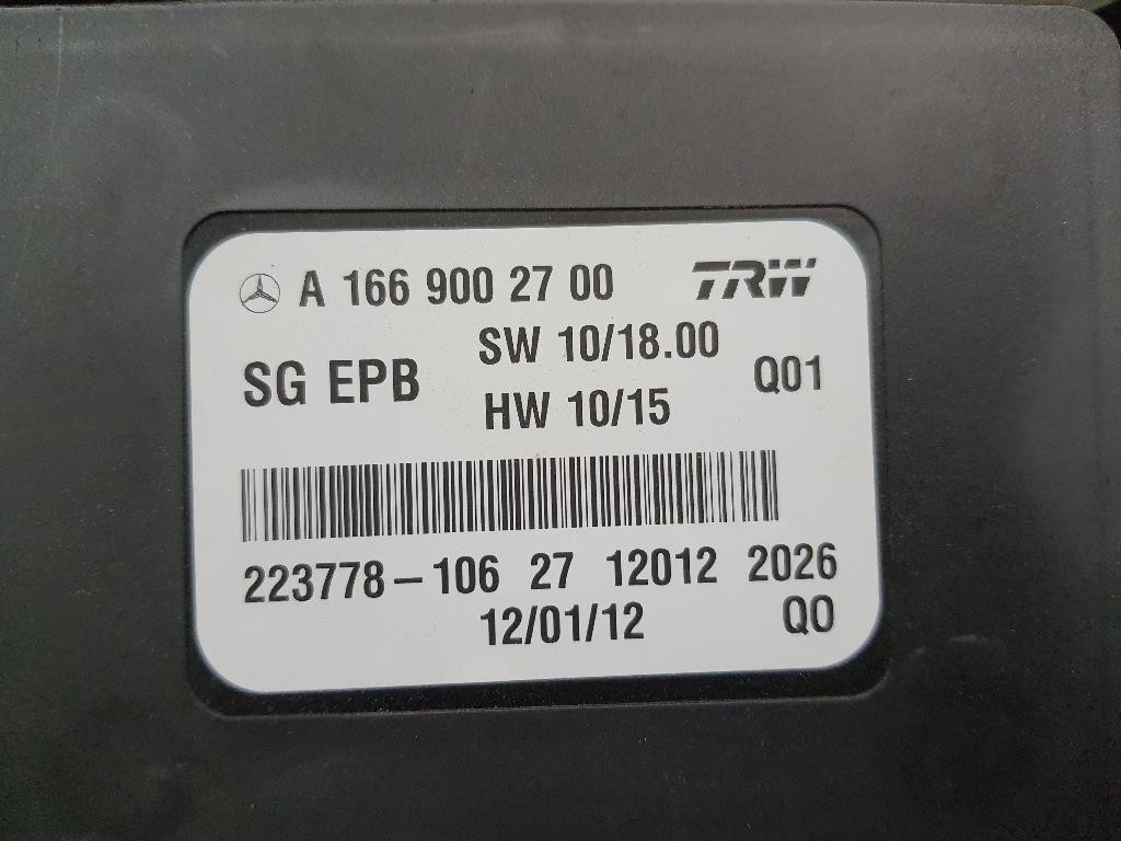 Centralina Freno A MANO A166900270 Mercedes Classe B W246 2012