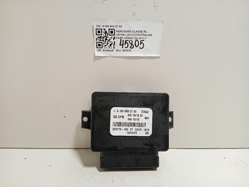 Centralina Freno A MANO A1669002700 Mercedes Classe ML W166 2012