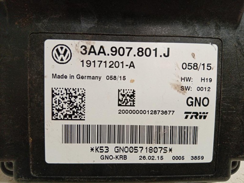 Centralina Freno A MANO 3AA 907 801 J Volkswagen Sharan IV 2010