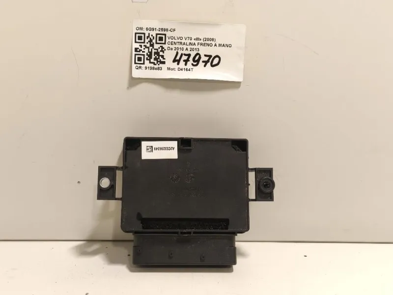 Centralina Freno A MANO 6G91-2598-CF Volvo V70 III 2008