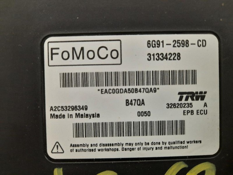 Centralina Freno A MANO 31334228 Volvo XC60 I 2009