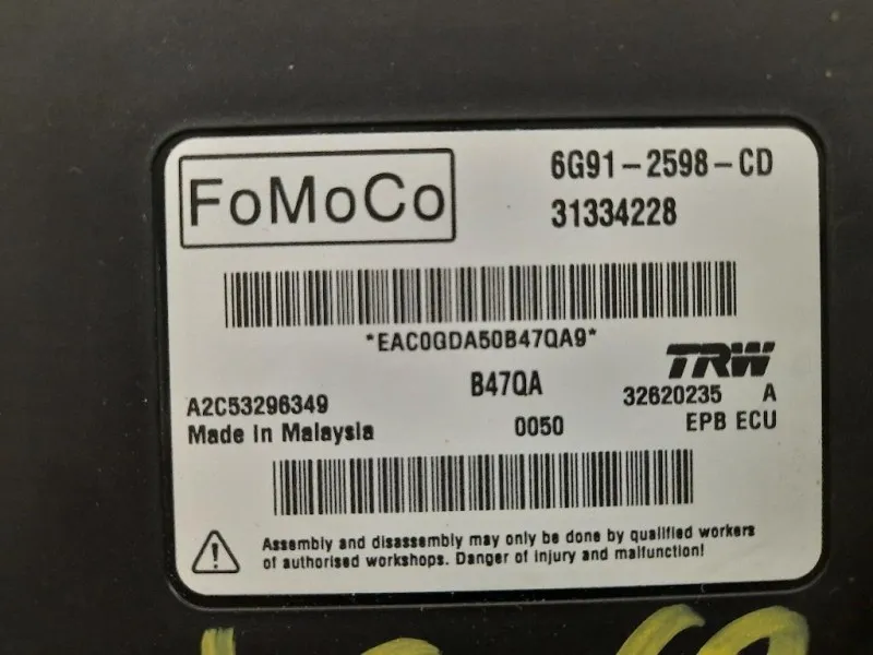 Centralina Freno A MANO 31334228 Volvo XC60 I 2009