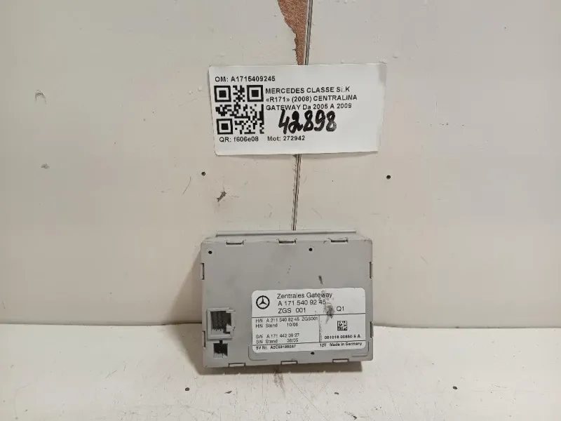 Centralina Gateway A1715409245 Mercedes Classe SLK R171 2008