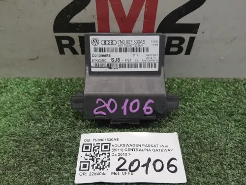 Centralina Gateway 7N0907530AS Volkswagen Passat VI 2011