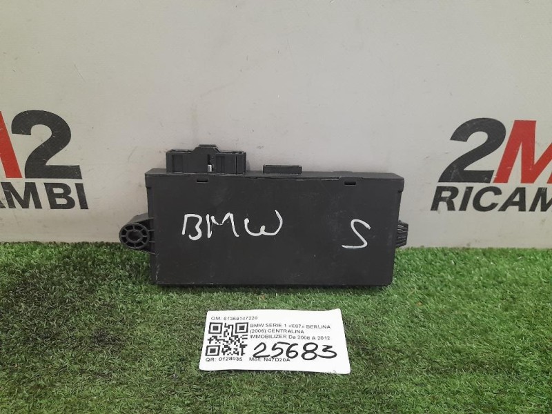 Centralina Immobilizer 61359147220 Bmw Serie 1 E87 Berlina 2005
