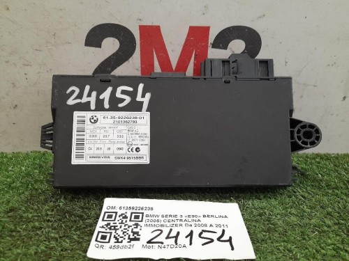 Centralina Immobilizer 61359226238 Bmw Serie 3 E90 Berlina 2005