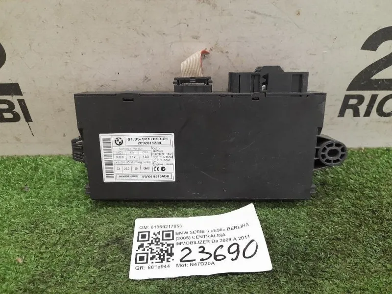 Centralina Immobilizer 61359217853 Bmw Serie 3 E90 Berlina 2005