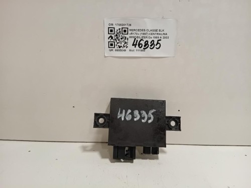 Centralina Immobilizer 1708201726 Mercedes Classe SLK R170 1997