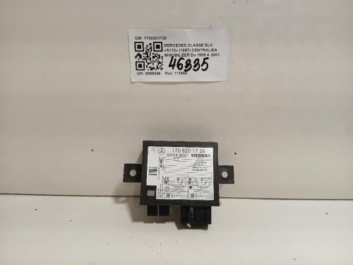 Centralina Immobilizer 1708201726 Mercedes Classe SLK R170 1997