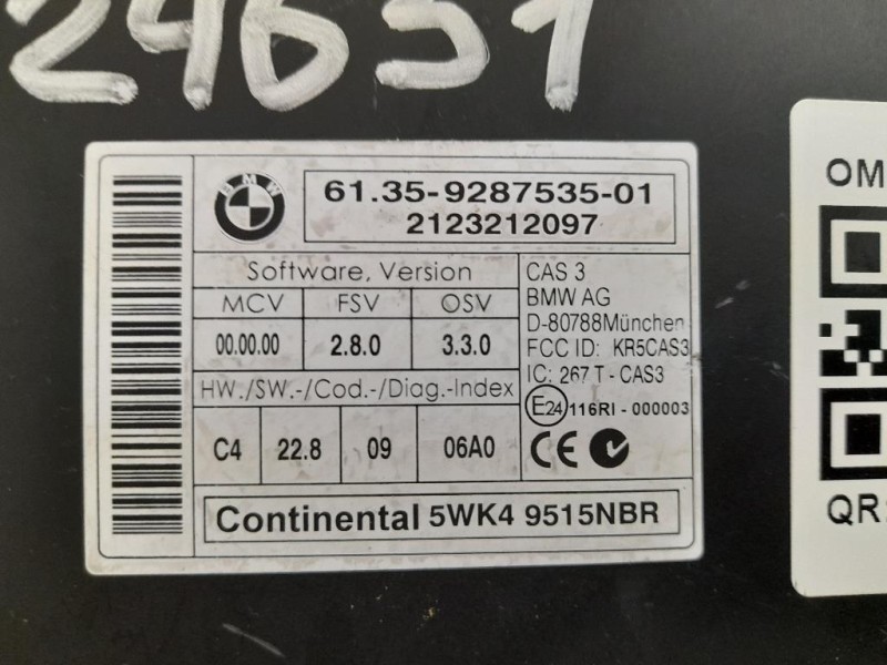 Centralina Immobilizer 61359287535 Mini MINI ONE R56 2007