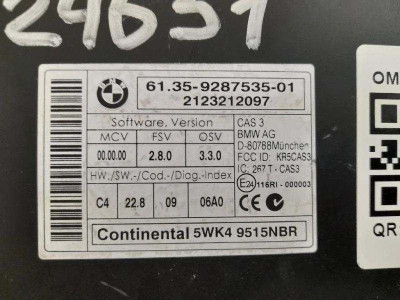 Centralina Immobilizer 61359287535 Mini MINI ONE R56 2007