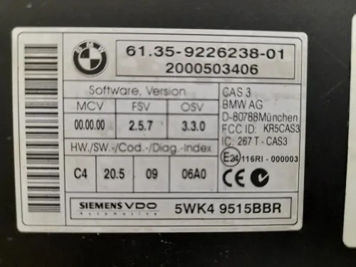 Centralina Immobilizer 61359226238 Mini MINI ONE R56 2007