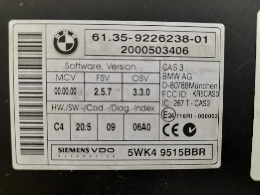 Centralina Immobilizer 61359226238 Mini MINI ONE R56 2007