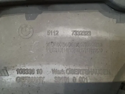 Paraurti SUP POST NUDO 51127355260 Bmw X1 F48 2015