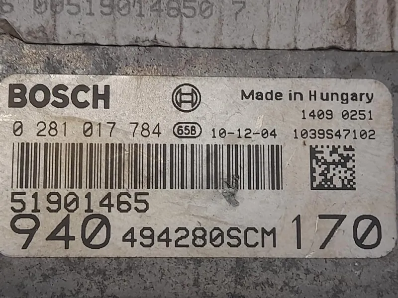 Centralina Iniezione 51901465 Alfa Romeo Giulietta 2010