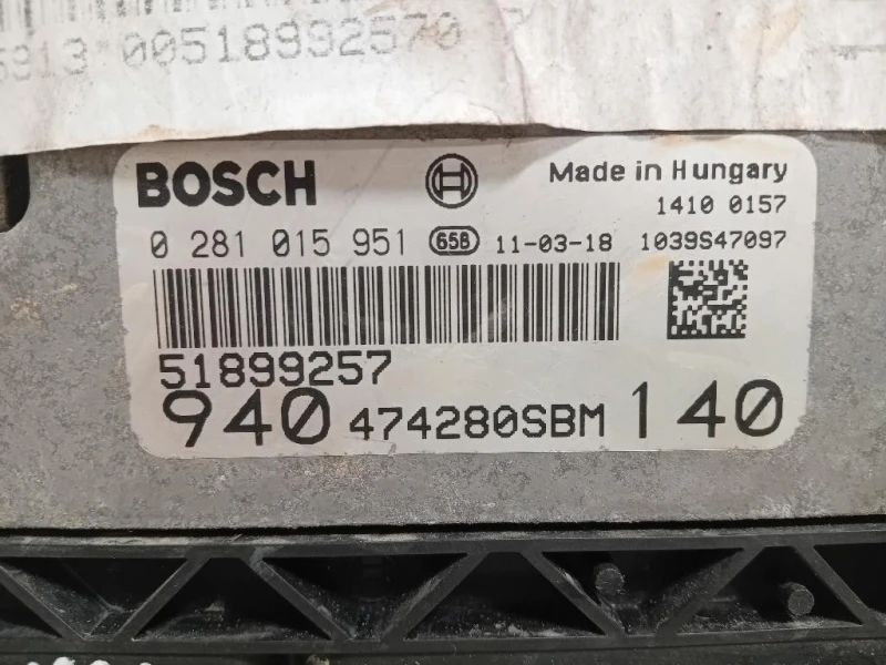 Centralina Iniezione 940474280 Alfa Romeo Giulietta 2010