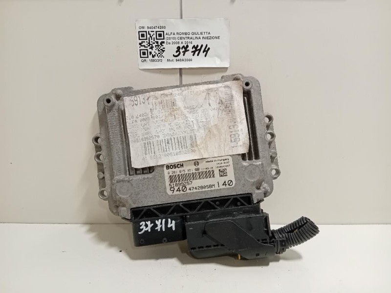 Centralina Iniezione 940474280 Alfa Romeo Giulietta 2010