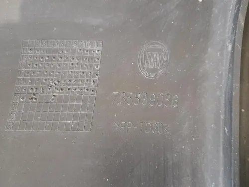 Paraurti SUP POST 735599051 Fiat Panda III 2012