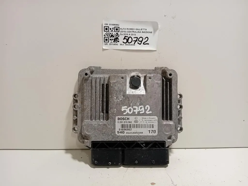Centralina Iniezione 51896962 Alfa Romeo Giulietta 2010