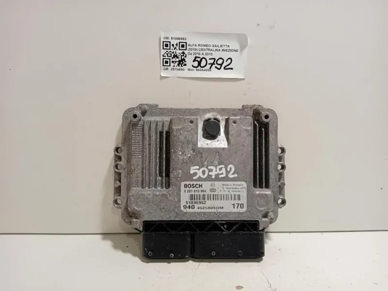 Centralina Iniezione 51896962 Alfa Romeo Giulietta 2010