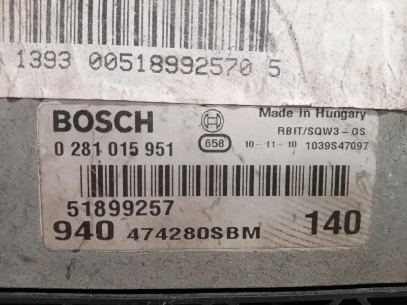 Centralina Iniezione 51899257 Alfa Romeo Giulietta 2010