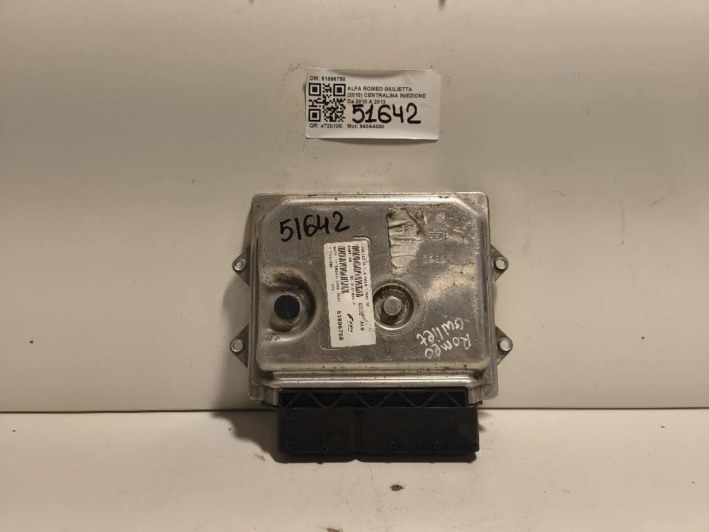 Centralina Iniezione 51896758 Alfa Romeo Giulietta 2010