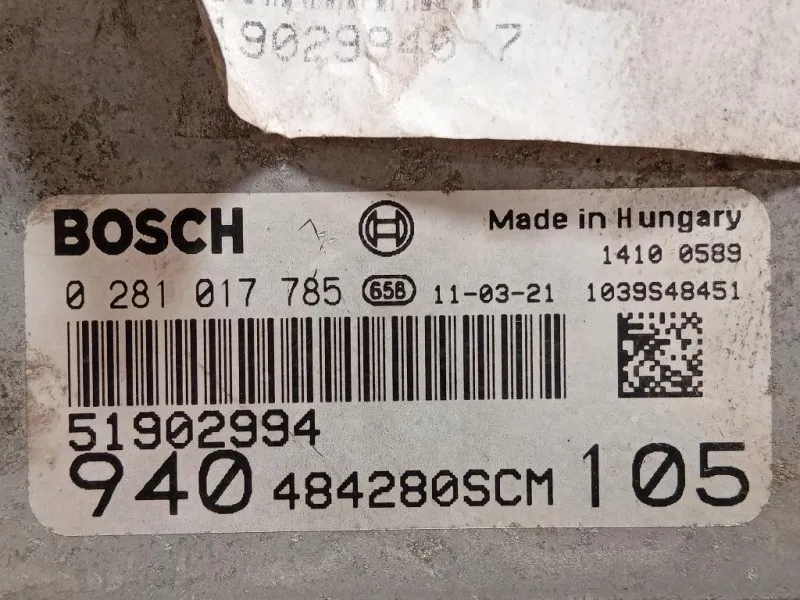 Centralina Iniezione 51902994 Alfa Romeo Giulietta 2010