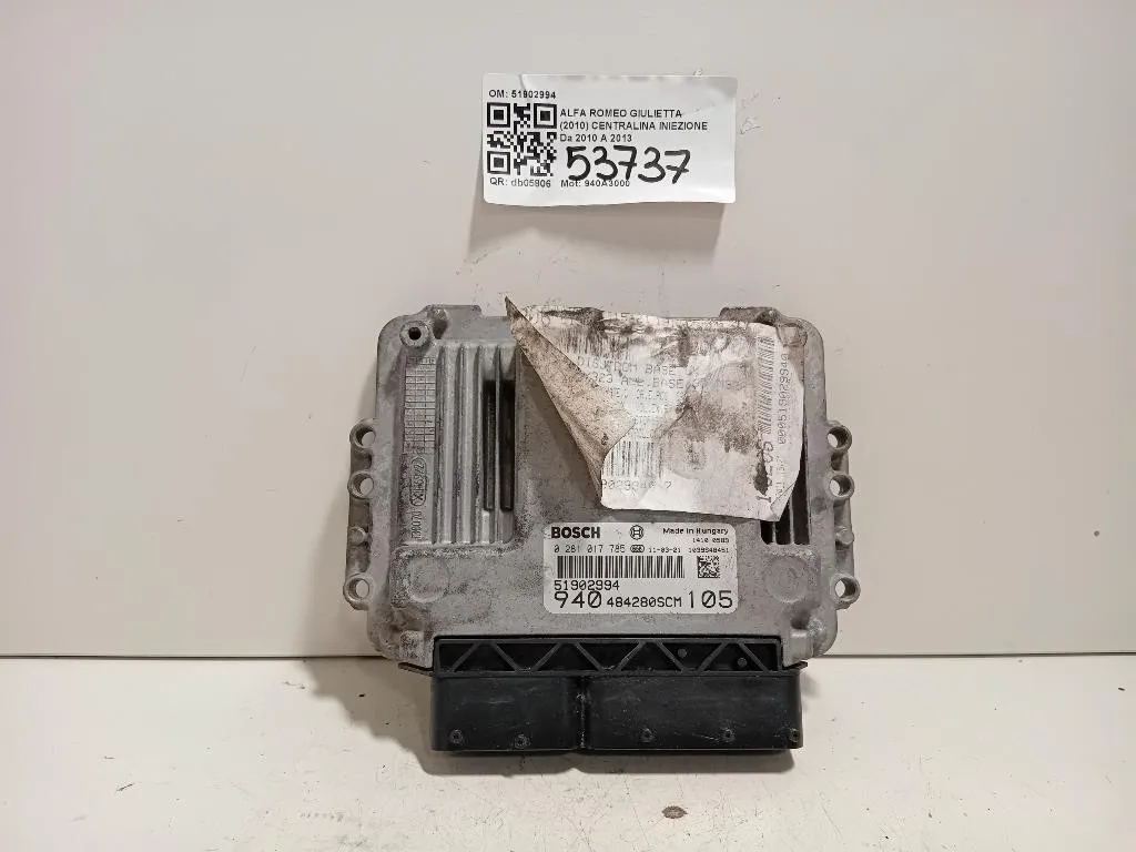 Centralina Iniezione 51902994 Alfa Romeo Giulietta 2010