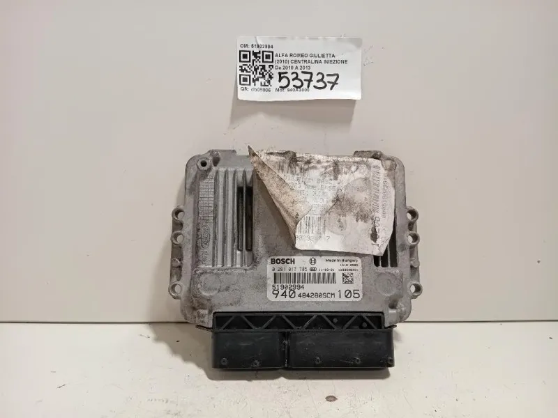 Centralina Iniezione 51902994 Alfa Romeo Giulietta 2010