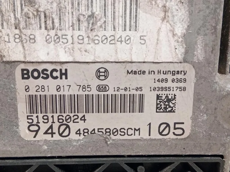 Centralina Iniezione 51916024 Alfa Romeo Giulietta 2010