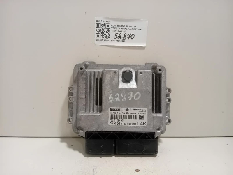 Centralina Iniezione 51915435 Alfa Romeo Giulietta 2013
