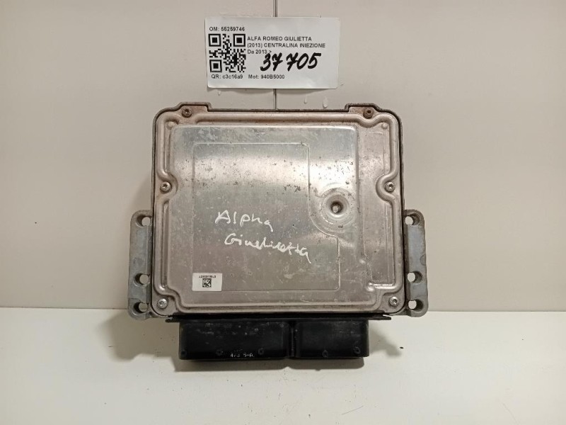 Centralina Iniezione 55259746 Alfa Romeo Giulietta 2013