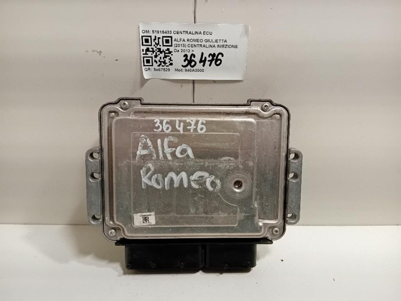 Centralina Iniezione 51915433 CENTRALINA ECU Alfa Romeo Giulietta 2013