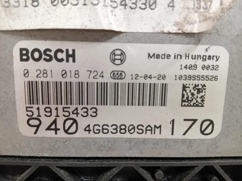 Centralina Iniezione 51915433 CENTRALINA ECU Alfa Romeo Giulietta 2013