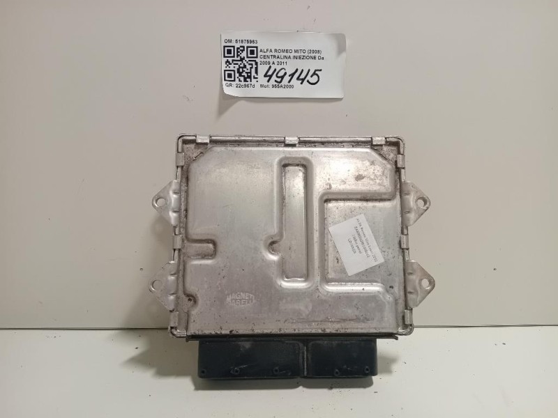Centralina Iniezione 51875963 Alfa Romeo MITO 2008