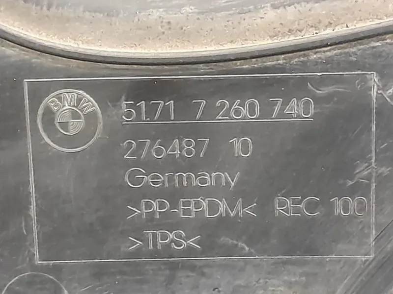 Passaruota Parte ANT ANT DX 7260740 Bmw Serie 3 F30 Berlina 2012